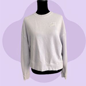 Nike cropped lavender tie dye sweatshirt.